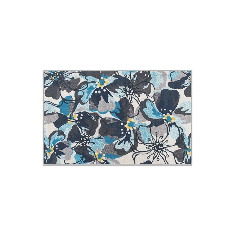 World Rug Gallery Modern Floral Non-Slip Area Rug