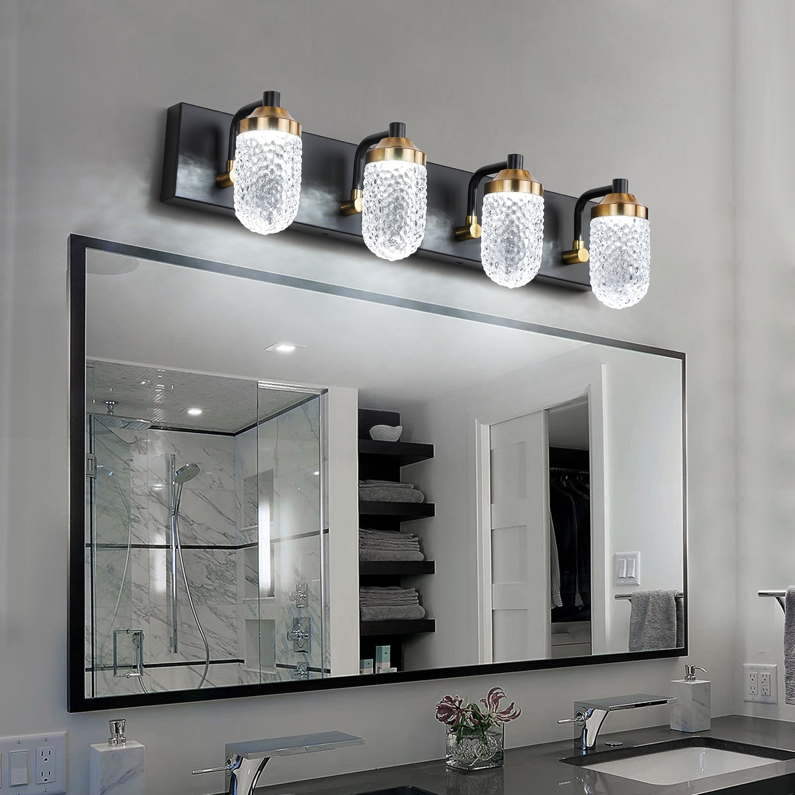 Led vanity light fixtures top