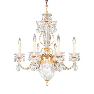 Bagatelle 3 Light 120V Semi-Flush Mount in Heirloom Gold with Clear Heritage Handcut Crystal main image 1