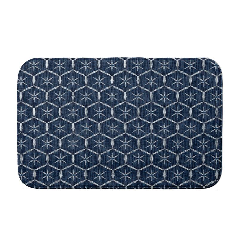 Tufted Bath Mat - 17 x 24 - Navy