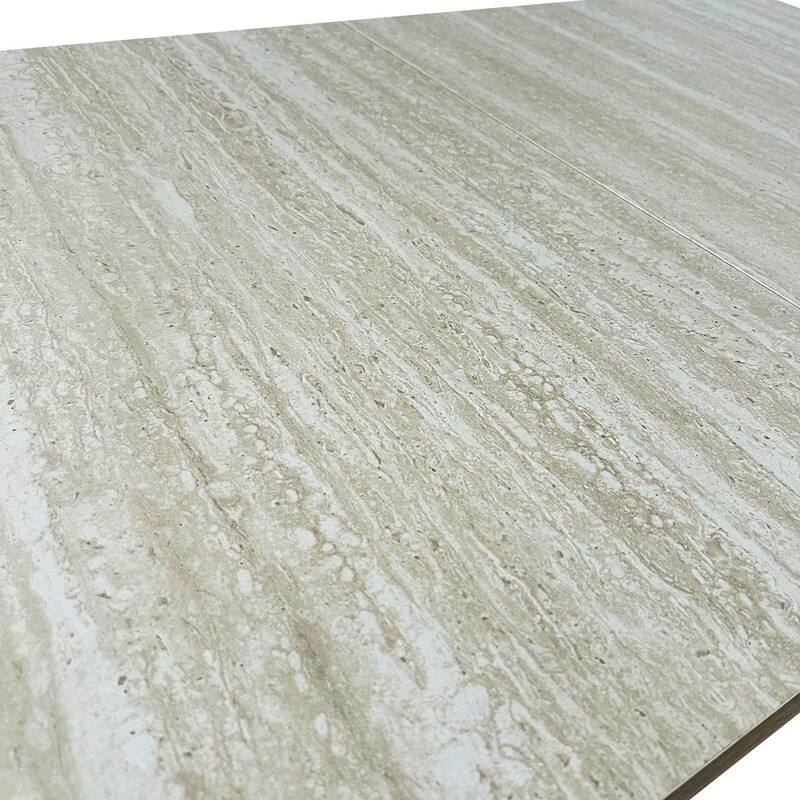 Wood Extendable Dining Table for 6-10 Person, Large Rectangle Expanding Dining Table with Black Double Pedestal Base