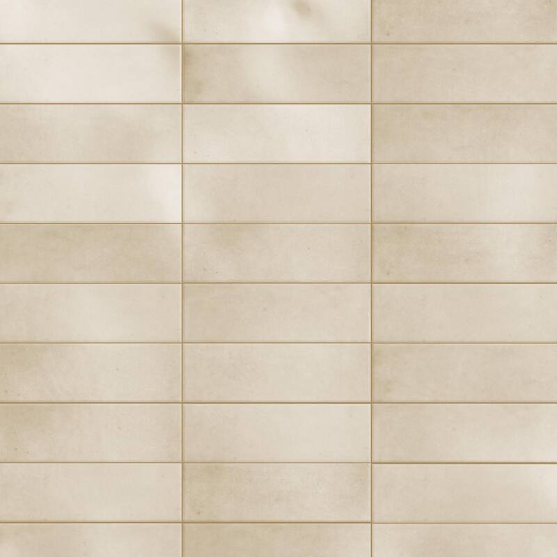 Merola Tile Coco Glossy Canvas Beige 2" x 5-7/8" Porcelain Wall Tile