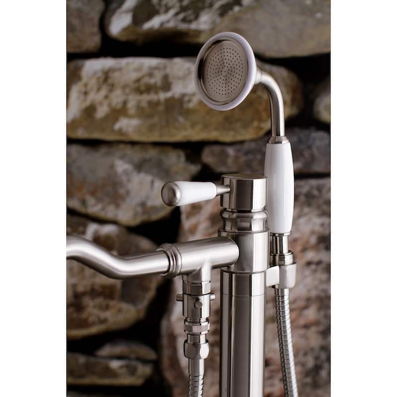 Paris Freestanding Tub Faucet with Hand Shower in Polished Chrome