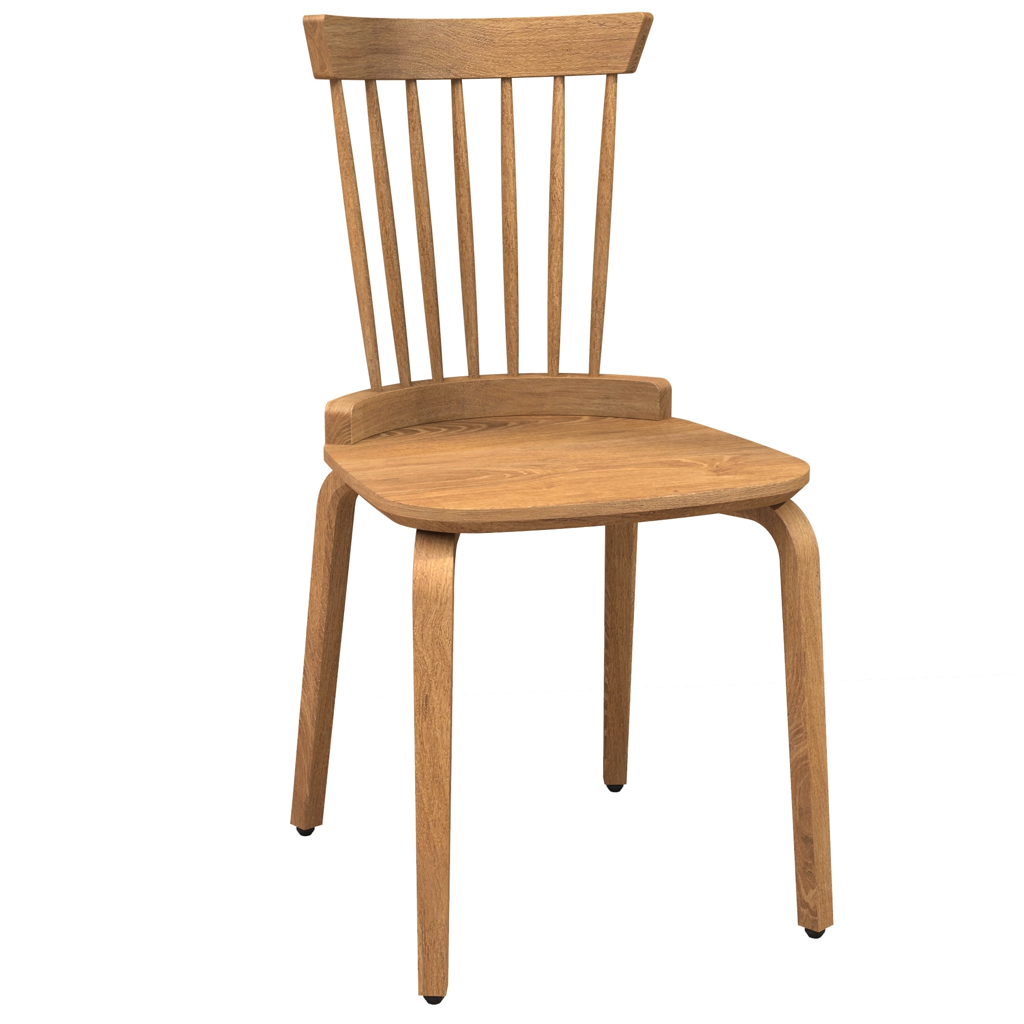 Solid wood windsor back side sales chair