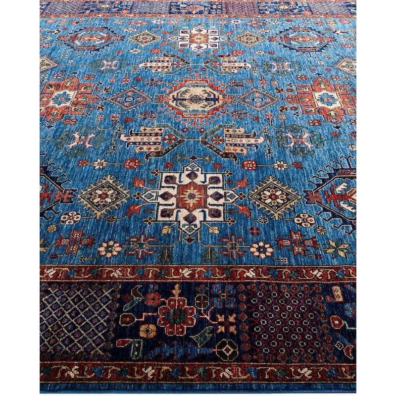 Serapi One-of-a-Kind Hand-Knotted Area Rug - Light Blue, 7' 11" x 9' 10" - 7' 11" x 9' 10"
