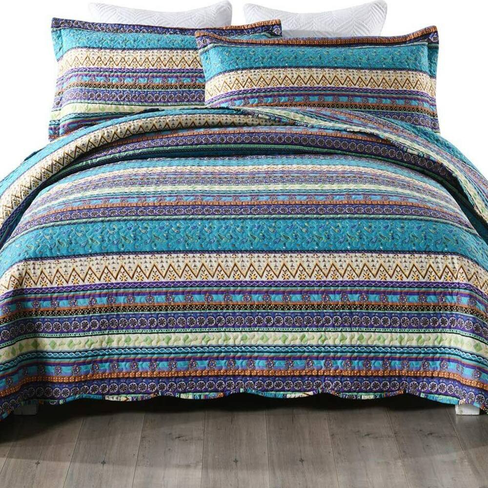 3pcs Lightweight Quilt Bedspread Set Bedding Coverlet Oversize King Bed Bath & Beyond 37284017