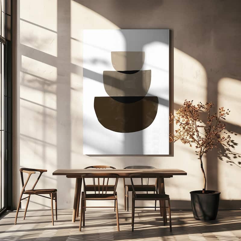 "Sapes of Abstract" Wrapped Canvas Wall Art