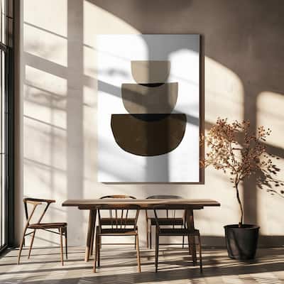 "Sapes of Abstract" Wrapped Canvas Wall Art