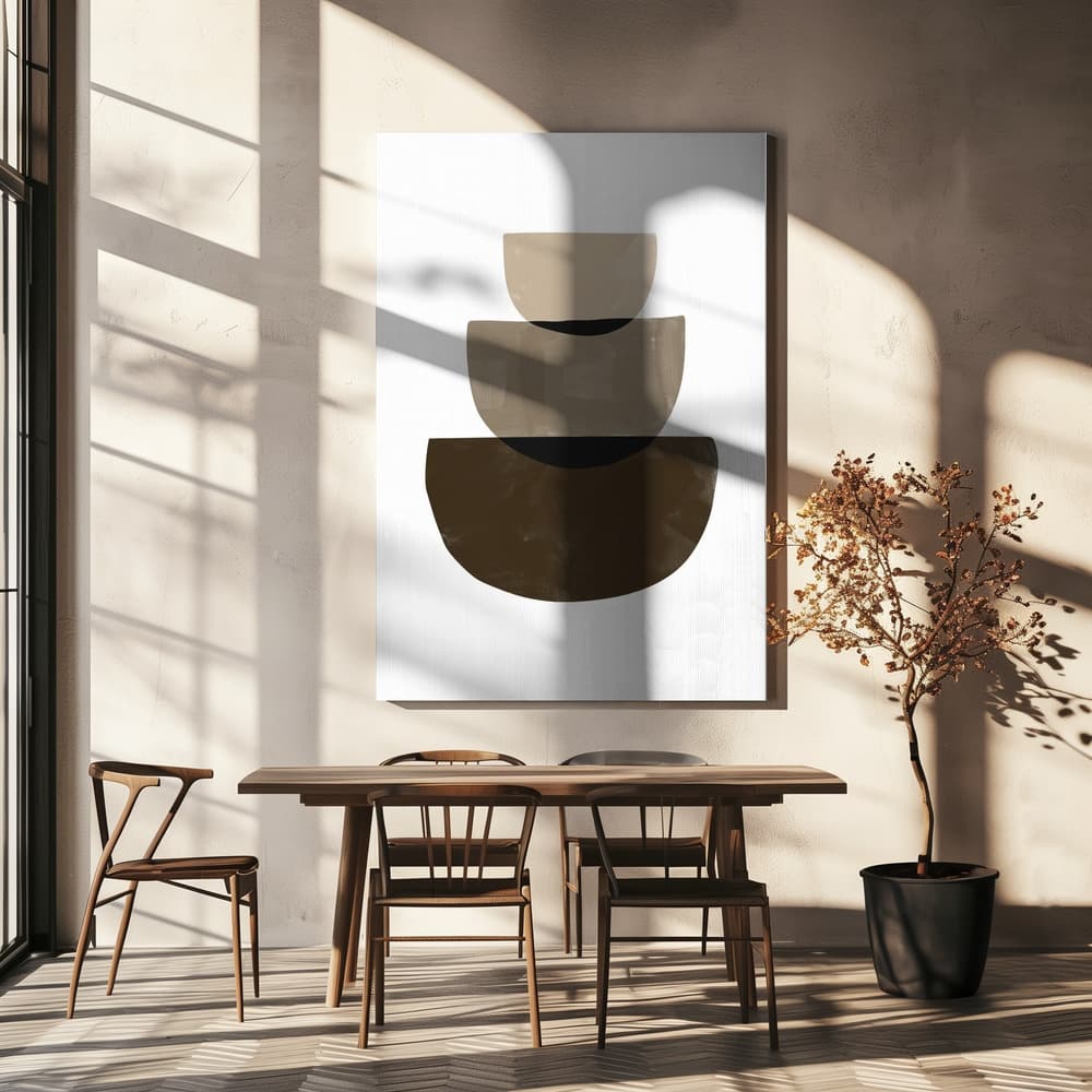 "Sapes of Abstract" Wrapped Canvas Wall Art