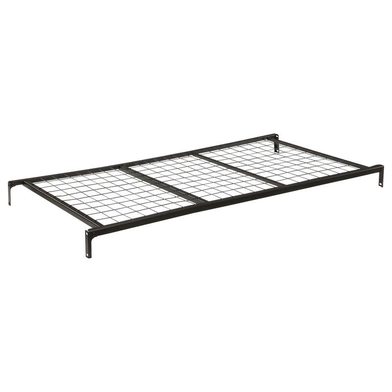 Pippa Contemporary Metal Twin Link Spring Black - Black - Twin