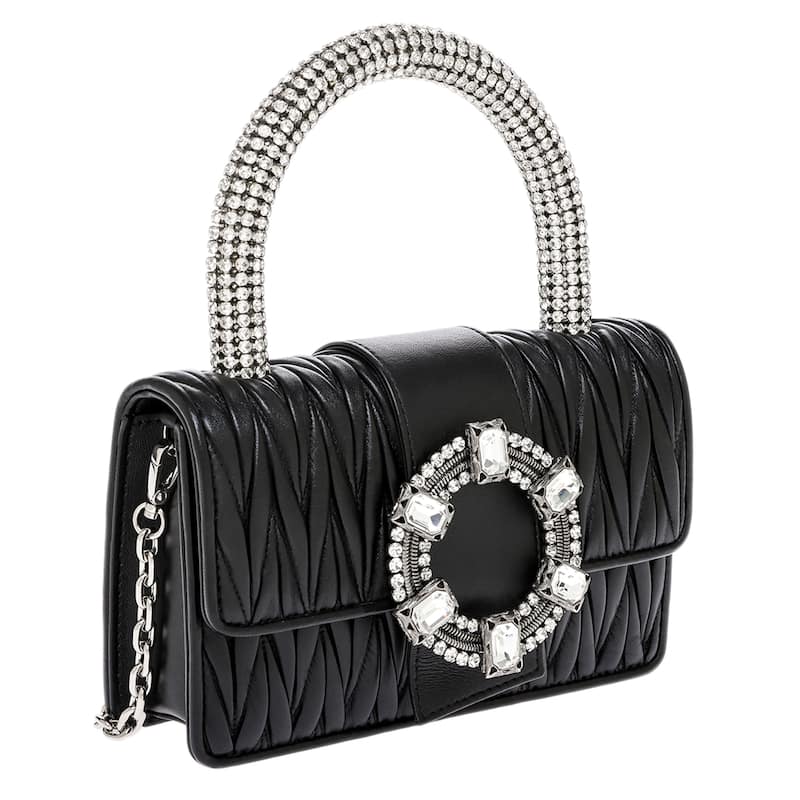 Miu Miu Crystal-Embellished Top Handle Bag