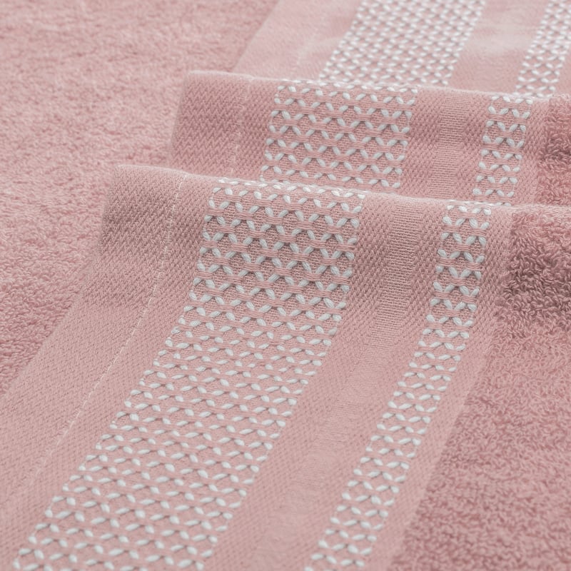Cotton 2 Pack Towels, Comfort Washcloth, Resistant, Highly Absorbent and Quick Dry Bath Towel for Bathroom 28" x 56" - Light Pink