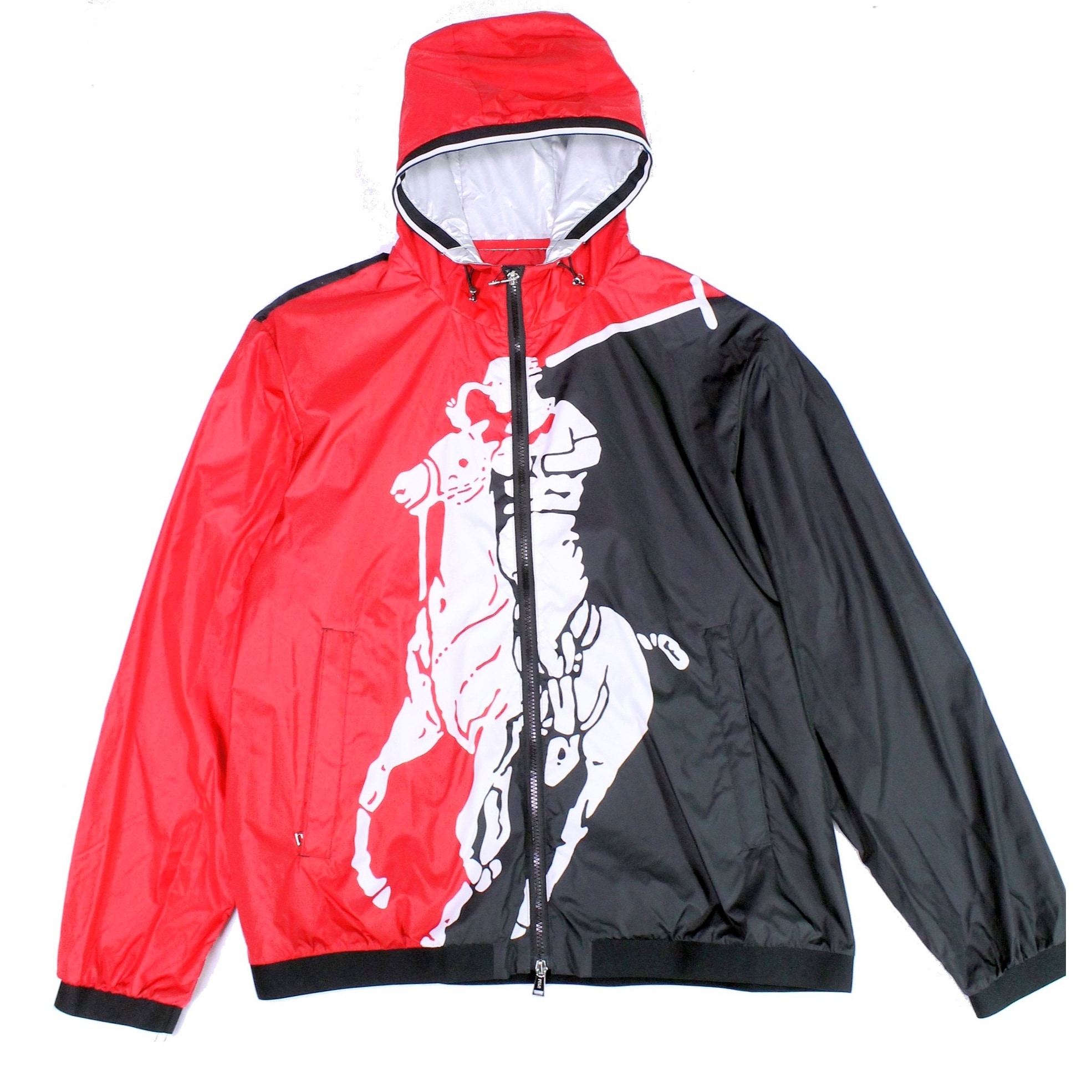 polo ralph lauren red and black jacket