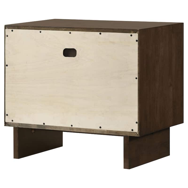 Hemlock Warm Brown 2-drawer Nightstand Bedside Table