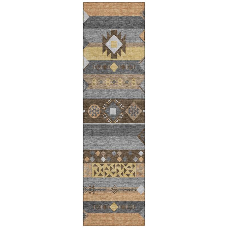 Machine Washable Indoor/ Outdoor Global Tuca Chantille Rug