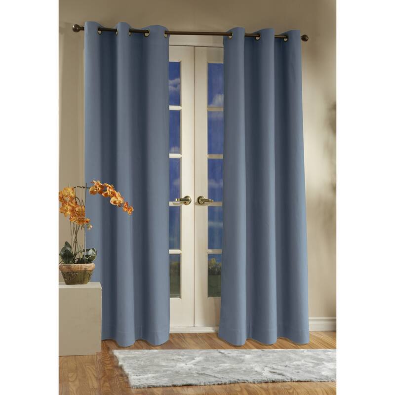 ThermaLogic Weathermate Insulated Grommet Extra Wide Curtain Panel - Pair