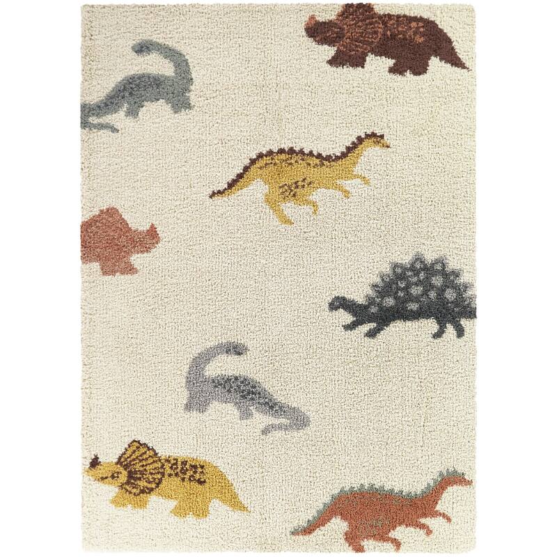 Mod-Tod Dinosaur Kids Dino Shag Area Rug