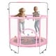 preview thumbnail 3 of 19, 55" Kids Trampoline with Safety Net and 3 Adjustable Heights Ideal for Indoors or Outdoors