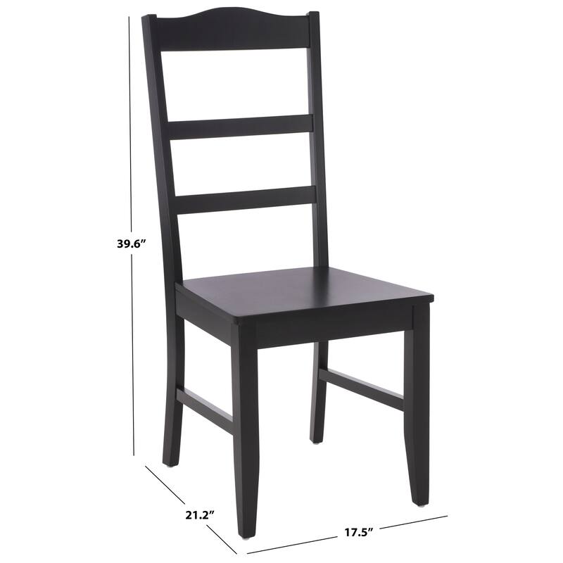 SAFAVIEH HOME Svetlana Ladder Back Side Chair - 18"W x 21"D x 40"H