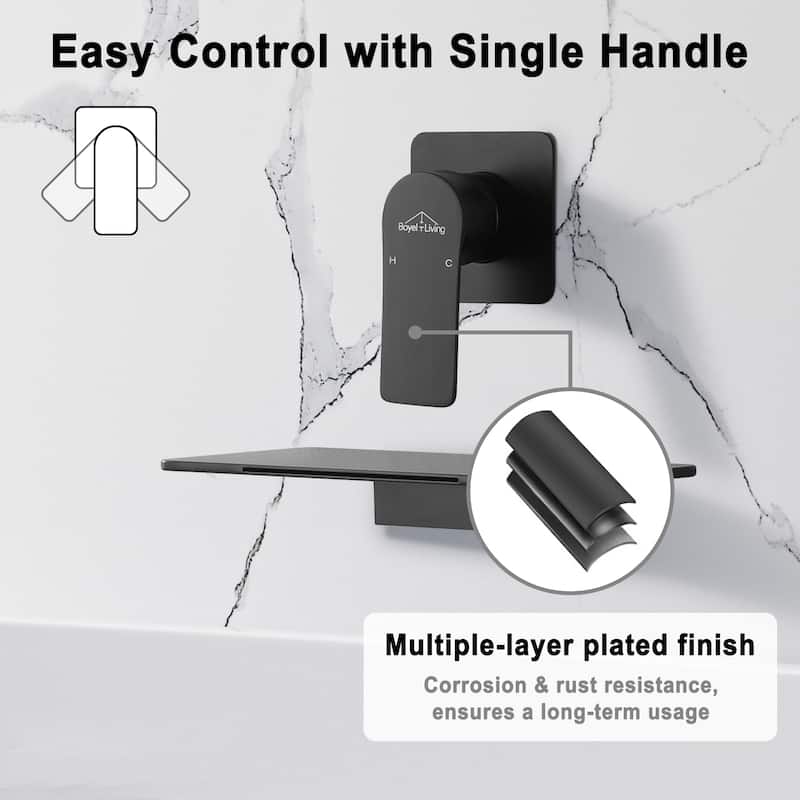 CASAINC Single Handle Wall Mounted Faucet