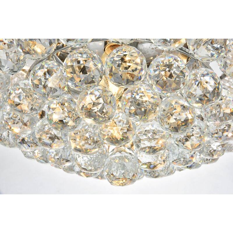 Somette Geneva 8-light 16-inch Flush-Mount Chandelier - 16 Inch