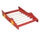 preview thumbnail 3 of 9, Full Size Race Car-Themed Platform Bed with Wheels, Durable Construction and Side Rails for Safety and Comfort