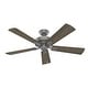 preview thumbnail 5 of 19, Hunter 52" Crestfield Ceiling Fan with 3-Light LED Light and Pull Chain - Farmhouse, Casual, Rustic