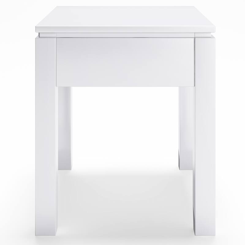 WYNDENHALL Essex Solid Wood 18-inch Square 1-drawer End Table