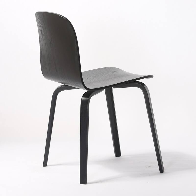 (Set of 2) ELSA Modern Wood Dining Side Chairs