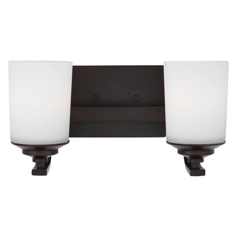 Kemal Transitional Two Light Wall / Bath in Bronze