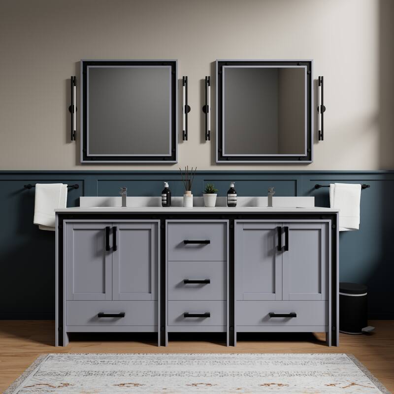 Ziva Bath Vanity No Top and Mirror