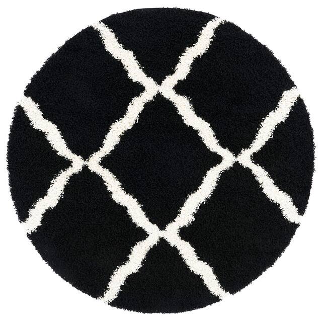 SAFAVIEH Dallas Shag Giusy Trellis 1.5-inch Thick Rug
