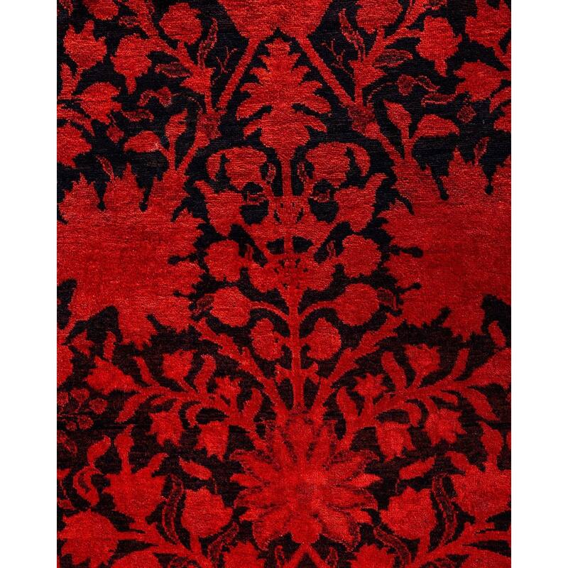 Contemporary Overdyed Wool Hand Knotted Area Rug - 6' 1" x 8' 10"