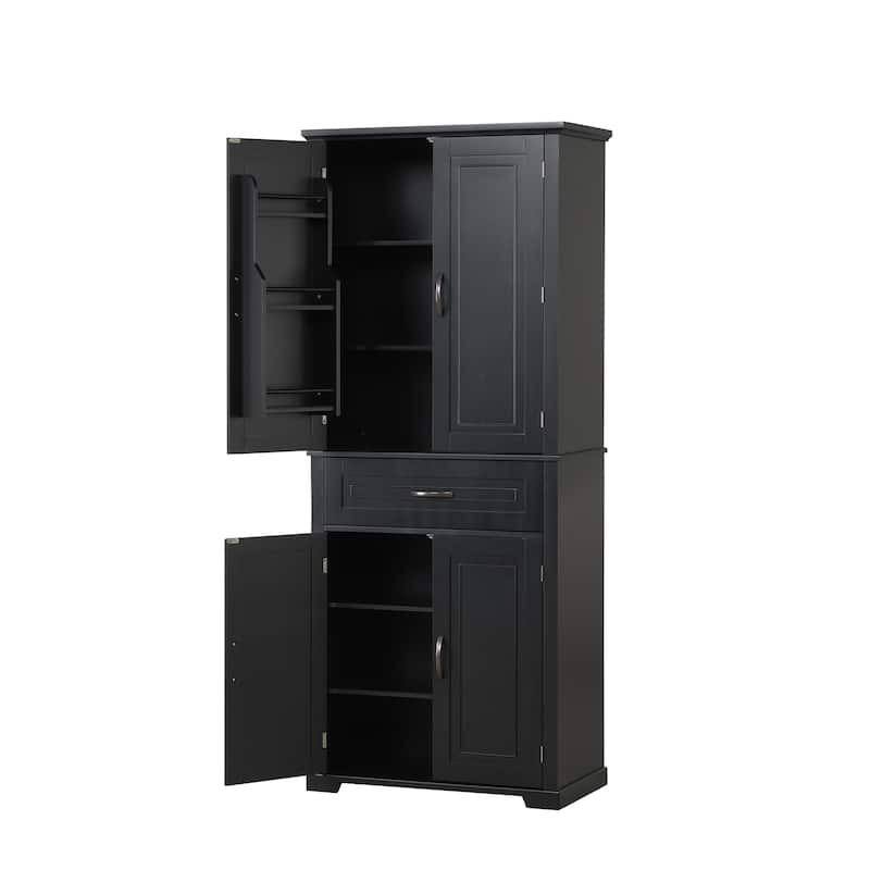 Roomfitters Bathroom Storage Cabinet with Doors and Drawer Adjustable Shelf and Organized Storage System