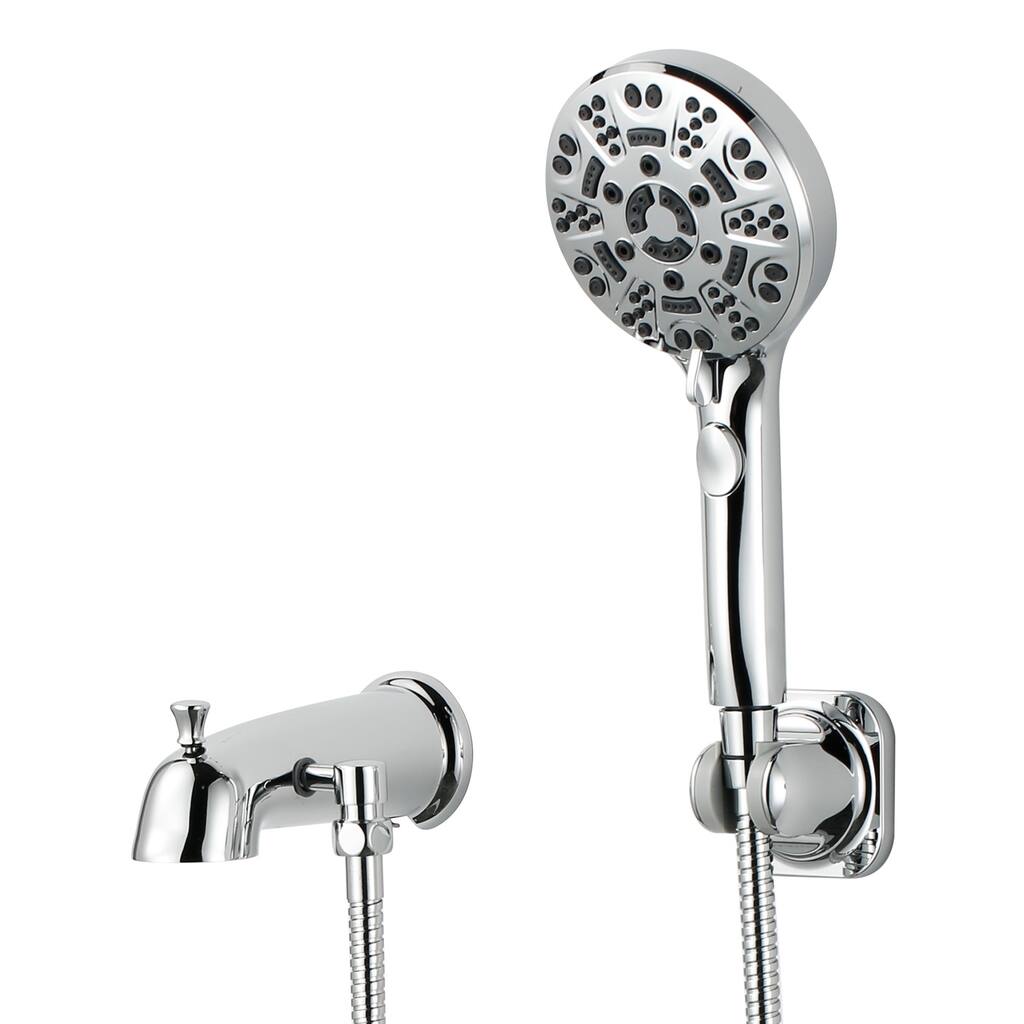 WOWOW Integrated Diverter Bathtub Spout with Handshower
