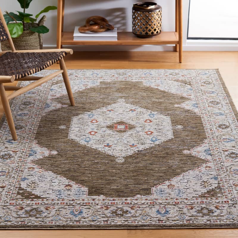 SAFAVIEH Sierra Evalena Oriental Rug - 7'9" x 10'5" - Ivory/Olive Green
