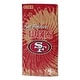 preview thumbnail 15 of 74, NFL Psychedelic Beach Towel 30" x 60" - San Francisco 49ers