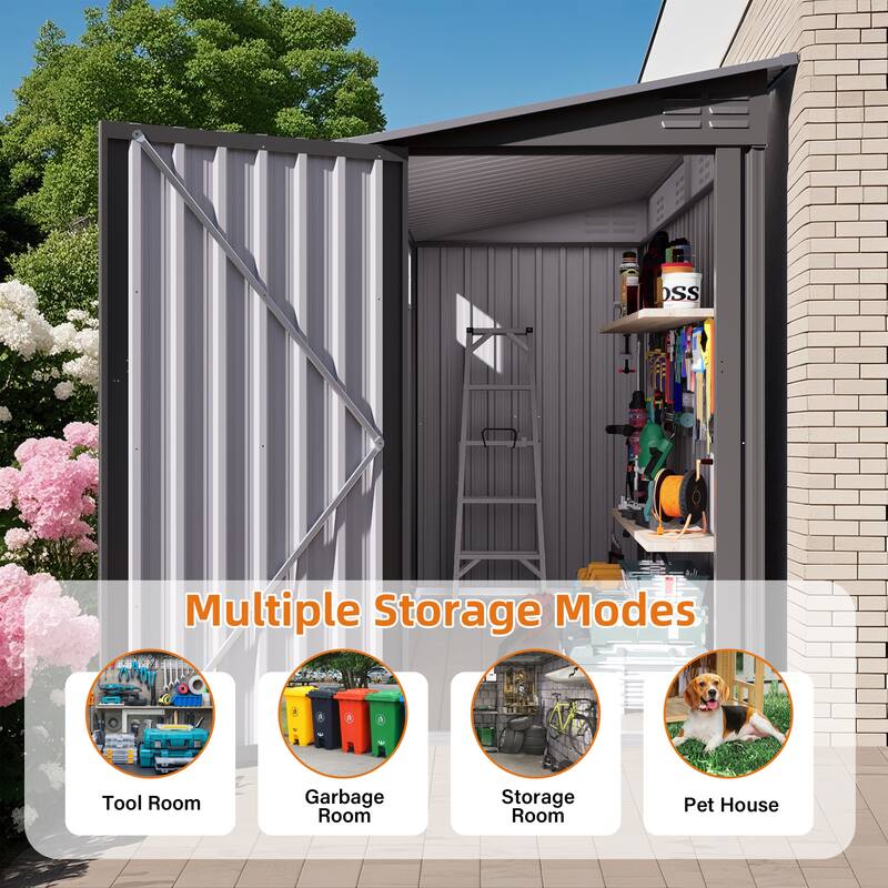 4x9FT Outdoor Storage Shed