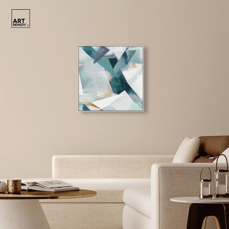 Cerulean Shard Canvas by Art Remedy