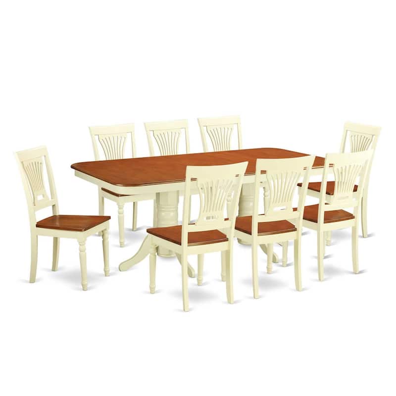 Dining Table Set 5 Piece - Kitchen Table with Chairs, 40x60/78" Extendable Table