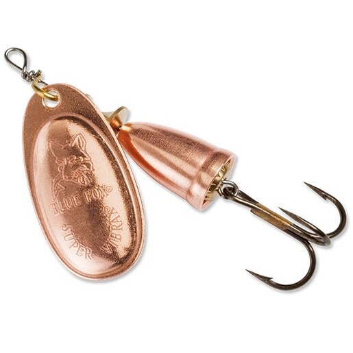 Shop Blue Fox Classic Vibrax 6 Fishing Lure Copper 5/8