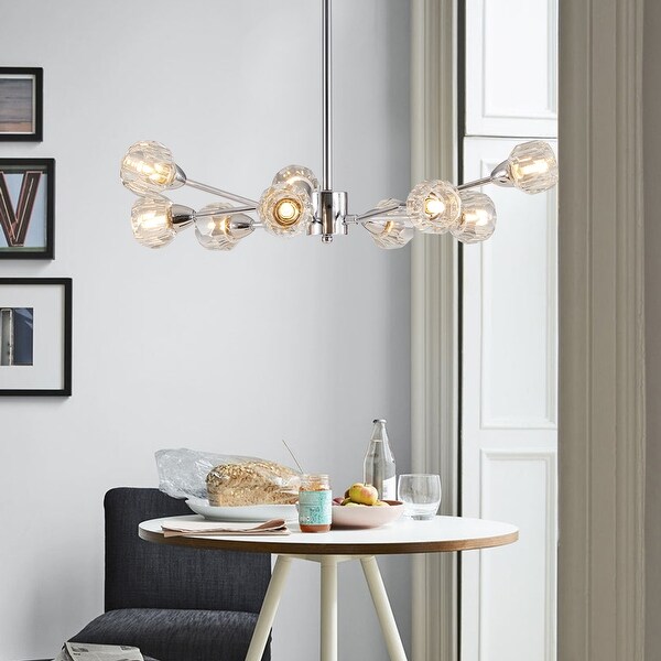 Stylish Crystal Chandelier Pendant Ceiling Light Hanging Pendant Light Chrome