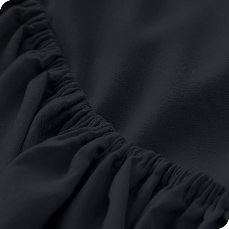 Bare Home Ultra-Soft Microfiber 22 Inch Extra Deep Pocket Fitted Sheet