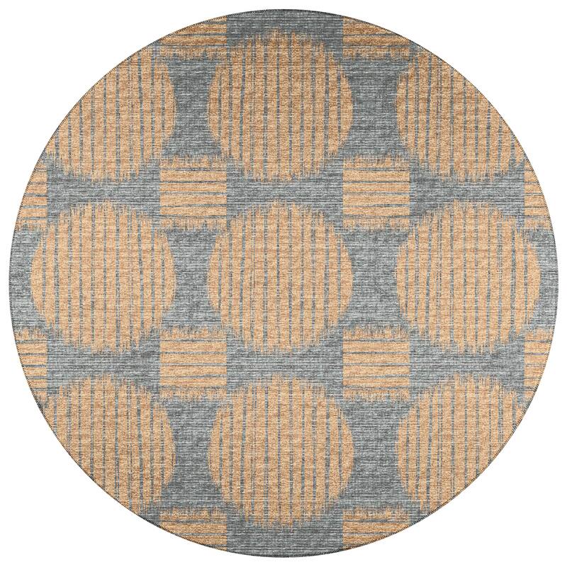 Indoor/ Outdoor Yuma Circles Washable Rug
