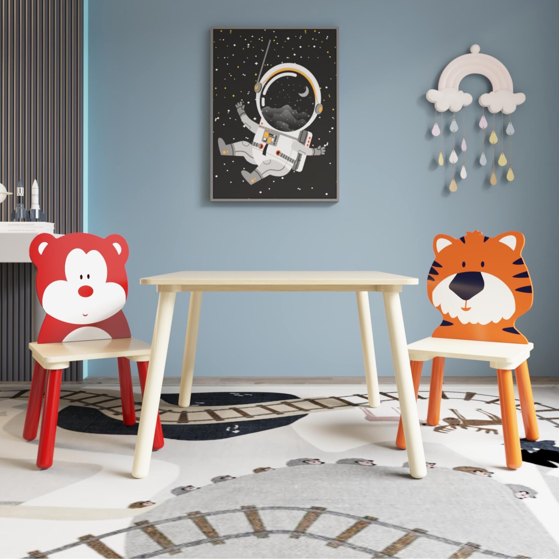 Animal table and chair set hot sale