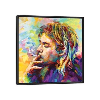 iCanvas "Kurt Cobain II" by Leon Devenice Framed Canvas Print - Bed ...