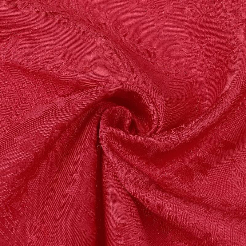 6 Pack Elegance Napkins, Printed Floral Napkins for Party, Kitchen and Holiday - 19x19 Inch - Red