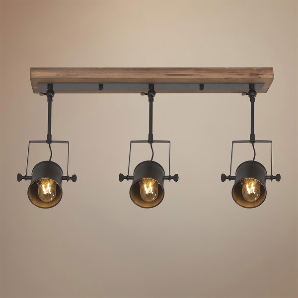 OYIPRO Industrial Rustic Black Track Light Vintage Farmhouse