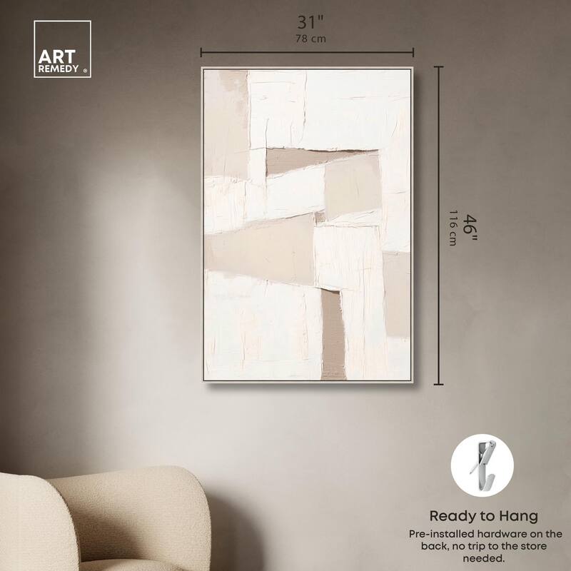 Plastered Planes I Canvas by Art Remedy
