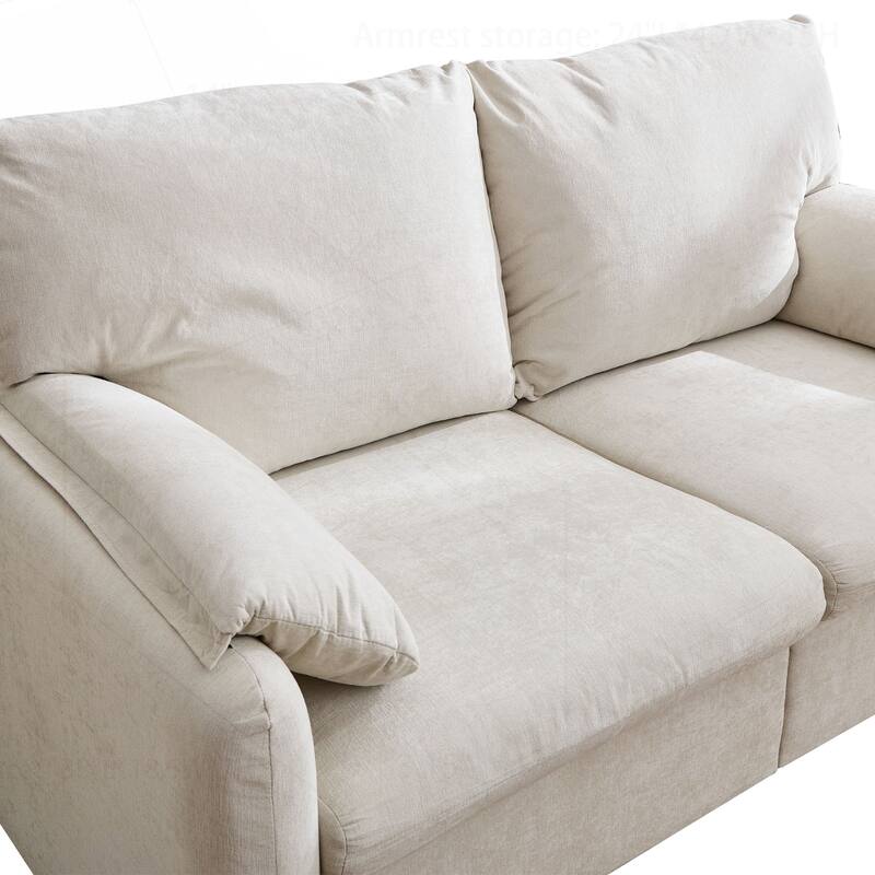 Comfortable Down-Filled Sofa for Living Room and Bedroom, Enhancing Home Style